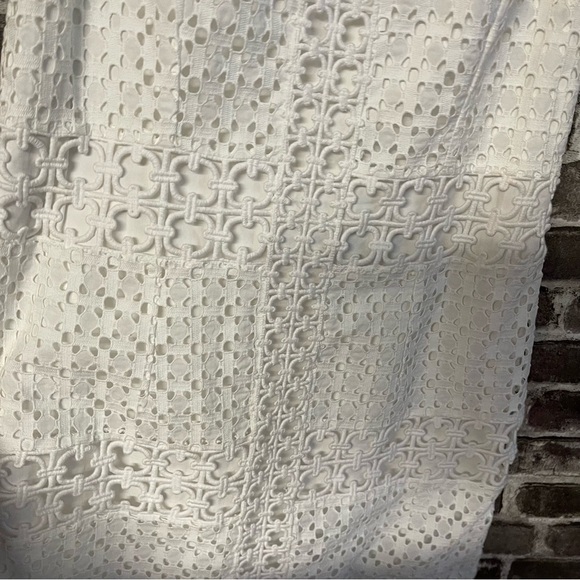 NWT Lilly Pulitzer Delia shift dress white crochet sleeveless - Picture 6 of 14